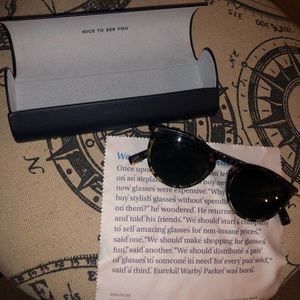 Warby Parker tortoise shell sunglasses